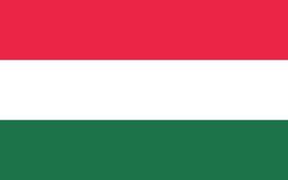Hongrie drapeau vecteur illustration. Hongrie nationale drapeau.