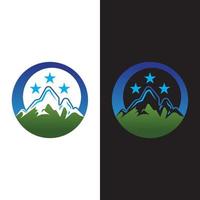 logo d & # 39; icône de montagne vecteur