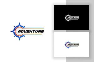 aventure logo design boussole icône symbole vecteur