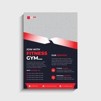 conception de modèle de flyer de gym fitness moderne vecteur