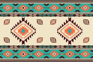 navajo tribal vecteur sans couture modèle. originaire de américain ornement. ethnique Sud occidental décor style. boho géométrique ornement. vecteur sans couture modèle. mexicain couverture, tapis. tissé tapis illustration.