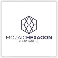 vecteur hexagonal logo conception modèle