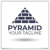 vecteur pyramide logo conception modèle