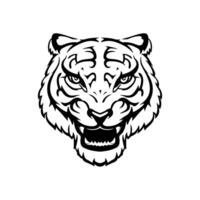 tigre tête logo vecteur