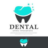 logo de clinique dentaire sourire modèle de vecteur de conception dentaire abstraite. icône de concept de logotype de dentiste.
