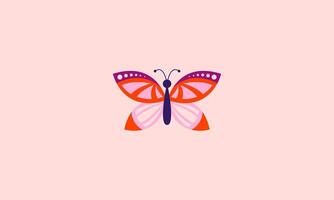 vecteur illustration de papillon beauté plat conception
