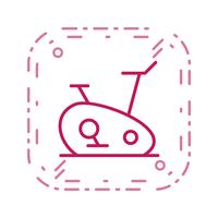 Vélo d&#39;exercice icône illustration vectorielle vecteur