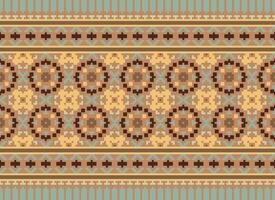 une magnifique textile numérique conception ensemble de damassé Mughal paisley ornemental ikat ethnique traverser point modèle décor frontière rétro luxe style fond d'écran cadeau carte Cadre pour femmes tissu de face retour dupatta vecteur