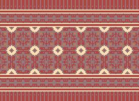 une magnifique géométrique ethnique Oriental modèle traditionnel sur blanc fond.aztèque style, broderie, résumé, vecteur, illustration.design pour texture, tissu, vêtements, emballage, décoration, tapis, impression. vecteur