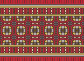 une magnifique géométrique ethnique Oriental modèle traditionnel sur blanc fond.aztèque style, broderie, résumé, vecteur, illustration.design pour texture, tissu, vêtements, emballage, décoration, tapis, impression. vecteur