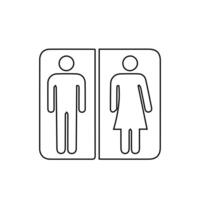 les filles et garçons salle de repos signe. Hommes et femmes salle de repos icône. toilette icône signe symbole. vecteur illustration.