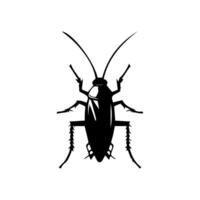 cafard punaise vecteur icône. gardon silhouette insecte noir icône illustration ravageur