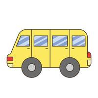 autobus scolaire jaune vecteur