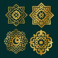arabe éléments pour Ramadan salutations, iftar fête invitation. iftar, eid al-fitr décoration. musulman le banquet de Ramadan mois. vecteur