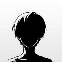 Jeune homme anime style personnage vecteur illustration conception. manga anime garçon noir cheveux visages dessin animé . visage Jeune homme anime style personnage vecteur illustration conception. garçon anime Masculin manga dessin animé