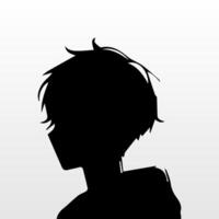 Jeune homme anime style personnage vecteur illustration conception. manga anime garçon noir cheveux visages dessin animé . visage Jeune homme anime style personnage vecteur illustration conception. garçon anime Masculin manga dessin animé