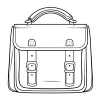 pratique cartable contour icône dans vecteur format pour éducatif conceptions.