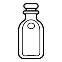lisse bouteille contour icône dans vecteur format pour polyvalent conceptions.