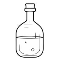 lisse drogue bouteille contour icône dans vecteur format pour médical conceptions.