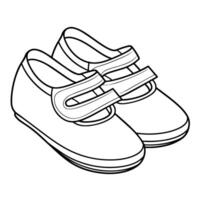 lisse des chaussures contour icône dans vecteur format pour mode conceptions.