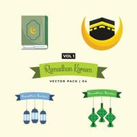 ramadhan ou Ramadan arabe ornement vecteur eps icône illustration