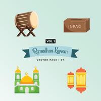 ramadhan ou Ramadan arabe ornement vecteur eps icône illustration