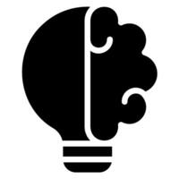 icône de glyphe d'innovation vecteur