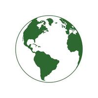 vert globes de Terre vecteur illustration.