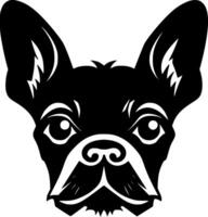 Boston terrier, minimaliste et Facile silhouette - vecteur illustration