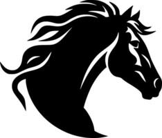 cheval - minimaliste et plat logo - vecteur illustration