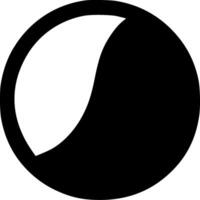 cercle - noir et blanc isolé icône - vecteur illustration