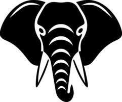 l'éléphant - minimaliste et plat logo - vecteur illustration