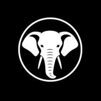 l'éléphant - minimaliste et plat logo - vecteur illustration