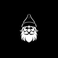 gnome - noir et blanc isolé icône - vecteur illustration