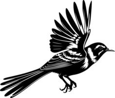 oiseau - minimaliste et plat logo - vecteur illustration