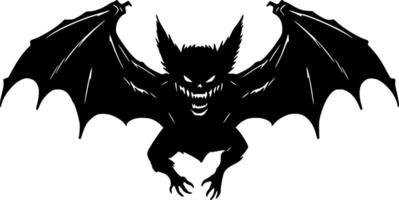 chauve souris - minimaliste et plat logo - vecteur illustration