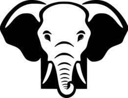 l'éléphant - minimaliste et plat logo - vecteur illustration