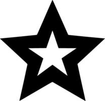 étoiles - noir et blanc isolé icône - vecteur illustration