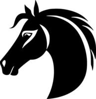 cheval - minimaliste et plat logo - vecteur illustration