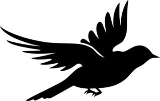 oiseau - minimaliste et plat logo - vecteur illustration
