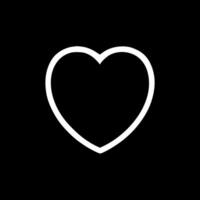 cœur - minimaliste et plat logo - vecteur illustration
