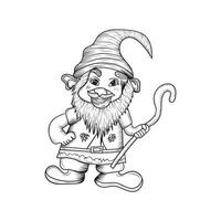 gnome main fabriqué vecteur art illustration conception