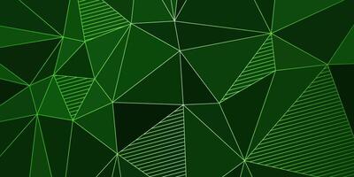 abstrait vert élégant Contexte avec Triangles vecteur