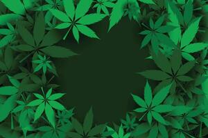 vert marijuana feuille vecteur vecteur marijuana feuille Contexte image marijuana feuille illustration