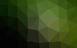 toile de fond abstraite de polygone vecteur vert foncé.