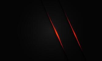 abstrait rouge double ligne lumière sabrer sur noir ombre avec Vide espace conception moderne luxe futuriste fond noir vecteur