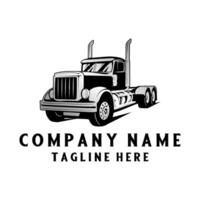 semi un camion vecteur logo. récipient un camion concept. pour expédition ou logistique entreprises