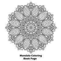 affirmations pour papier Coupe et coloration livre mandala conception vecteur