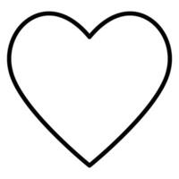l'amour symbole. cœur ligne icône, contour vecteur logo illustration, isolé cœur sur une blanc Contexte