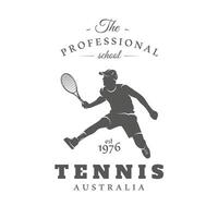tennis étiquette isolé sur blanc Contexte vecteur